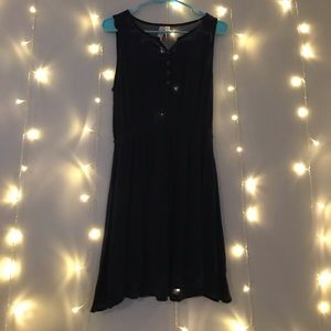 alya sleeveless navy dress
